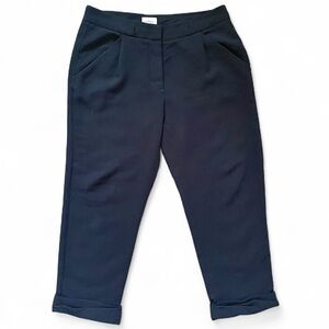 Wilfred Aritzia Allant Cuffed Trouser work Pants black academia office career